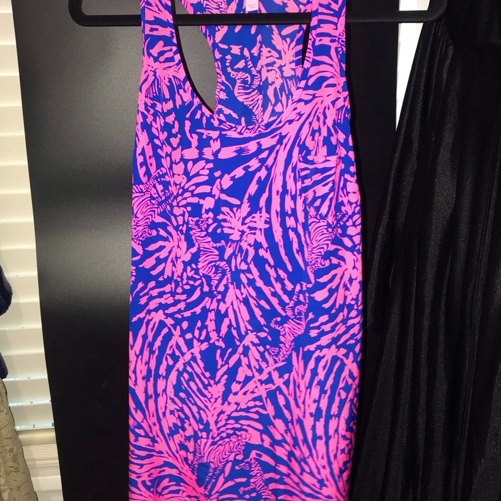 Lilly Pulitzer Zebra Botanical Mini Shift Dress S